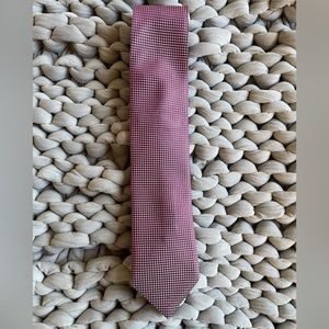 Red Patterned Canali Tie - 100% Silk